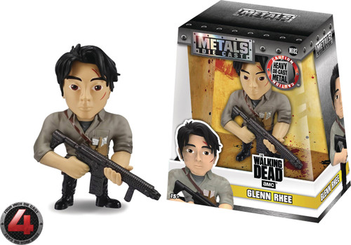 METALS WALKING DEAD GLENN RHEE 4IN DIE-CAST FIG
