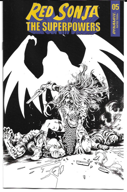 RED SONJA THE SUPERPOWERS #5 10 COPY LAU B&W INCV (DYNAMITE 2021)