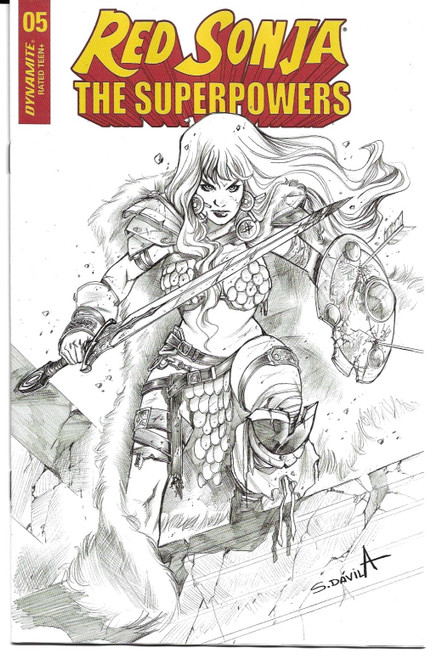 RED SONJA THE SUPERPOWERS #5 11 COPY DAVILA B&W FOC INCV (DYNAMITE 2021)