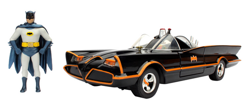 METALS BATMAN 66 TV CLASSIC BATMOBILE 1/24 VEHICLE