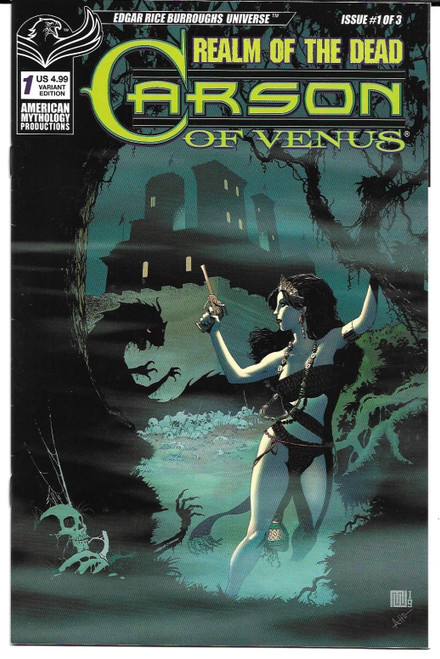 CARSON OF VENUS REALM OF DEAD #1 CVR B WOLFER (AMERICAN MYTHOLOGY PRODUCTIONS 2020)