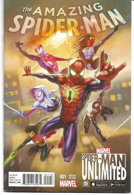 AMAZING SPIDER-MAN (2015) #01 SPIDER-MAN UNLIMITED GAME VAR (MARVEL 2015) READER COPY