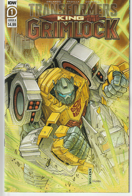 TRANSFORMERS KING GRIMLOCK #1 (OF 5) CVR B (IDW 2021) "NEW UNREAD"