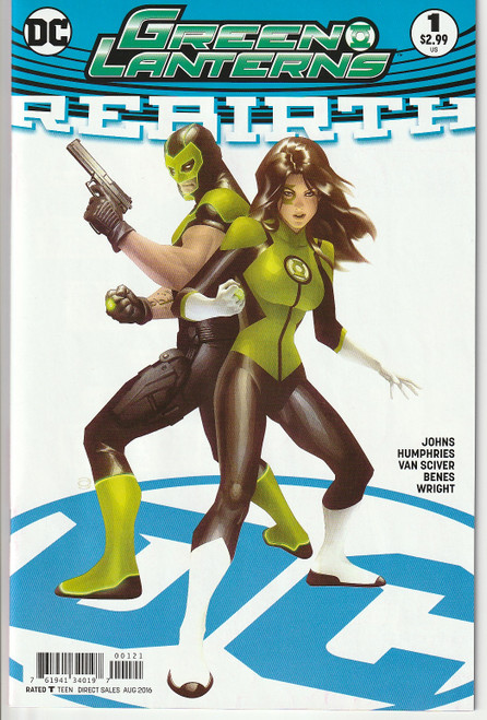 GREEN LANTERNS #00 REBIRTH #1 VAR ED (DC  2016) "NEW UNREAD"