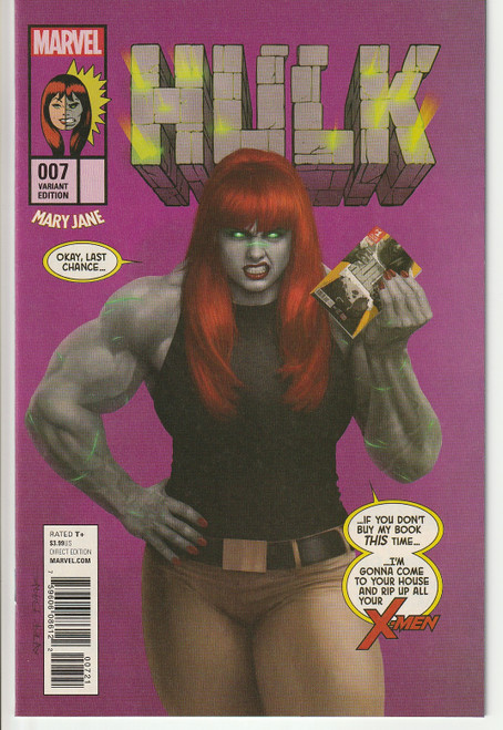 HULK (2016) #7 MARY JANE VAR  (MARVEL 2017) "NEW UNREAD"