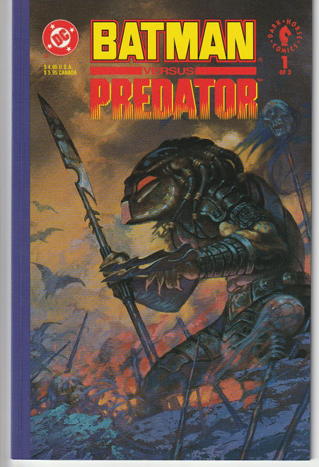 BATMAN VERSUS PREDATOR #1 VARIANT CVR (OF 3) DIRECT EDITION DC/DARK HORSE 1991