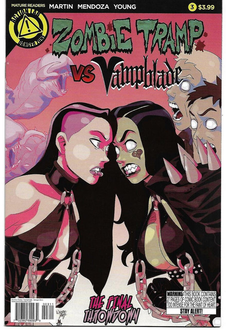 ZOMBIE TRAMP VS VAMPBLADE #3 (ACTION LAB 2017) PREVIOUSLY OWNED