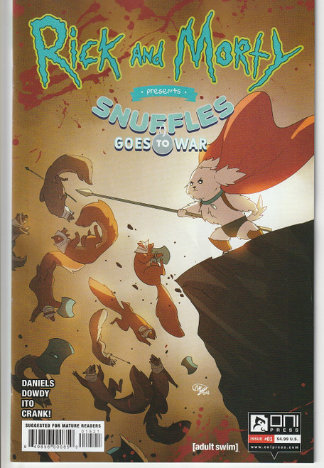 RICK & MORTY PRESENTS SNUFFLES GOES TO WAR #1 CVR B (ONI PRESS 2017) "NEW UNREAD"