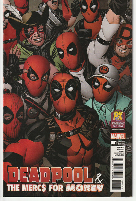 DEADPOOL AND MERCS FOR MONEY #1 PREVIEWS EXCLUSIVE VAR (MARVEL 2016) "NEW UNREAD""