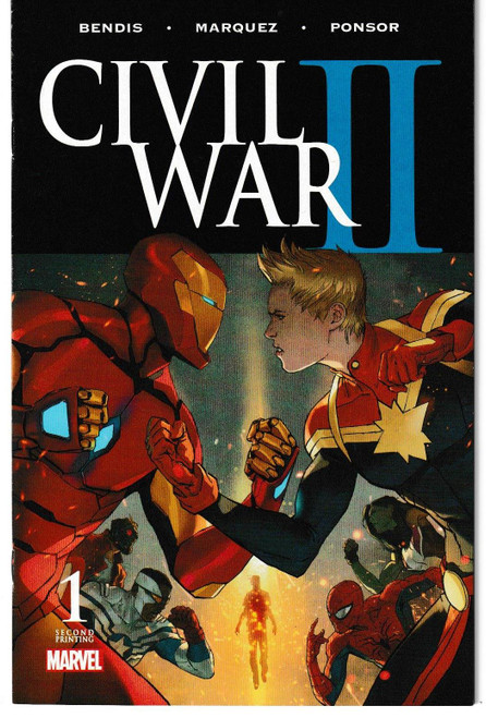 CIVIL WAR II #1 (OF 8) DJURDJEVIC 2ND PRINT VAR (MARVEL 2016) "NEW UNREAD"