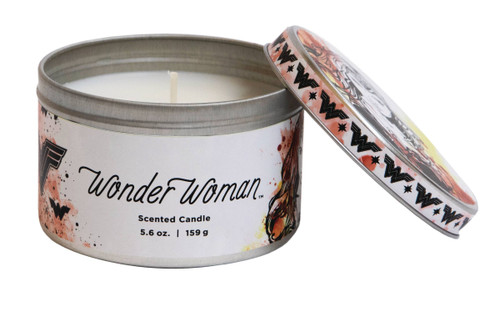 DC HEROES WONDER WOMAN 5.6OZ SCENTED CANDLE TIN