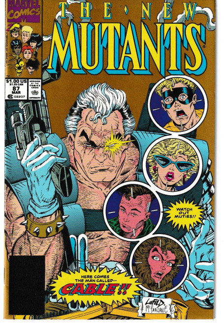 NEW MUTANTS (1983) #087 SECOND PRINT (MARVEL 1990) C2