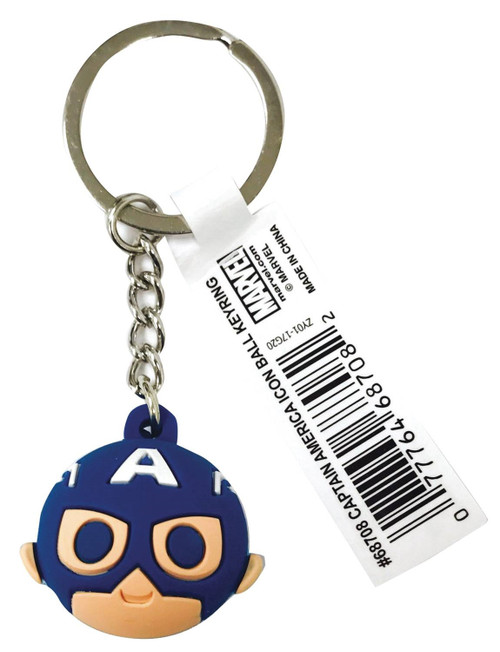 MARVEL CAPTAIN AMERICA ICON BALL KEY RING