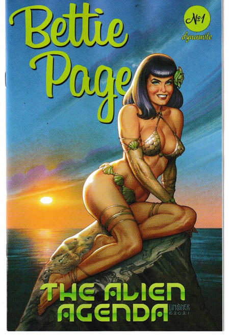 BETTIE PAGE ALIEN AGENDA #1 (DYNAMITE 2022) "NEW UNREAD"