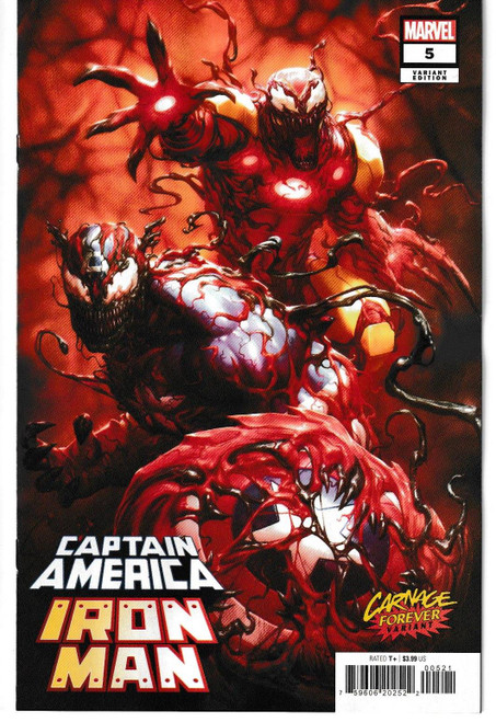 CAPTAIN AMERICA IRON MAN #5 (OF 5) CARNAGE FOREVER VAR (MARVEL 2022) "NEW UNREAD"