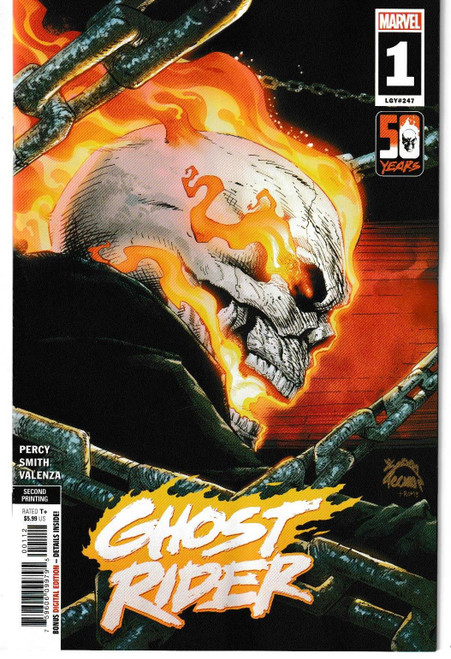 GHOST RIDER (2022) #01 2ND PRINT STEGMAN VAR (MARVEL 2022) "NEW UNREAD"