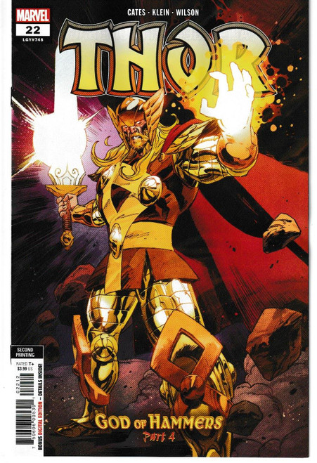 THOR (2020) #22 2ND PRINT KLEIN VAR (MARVEL 2022) "NEW UNREAD"