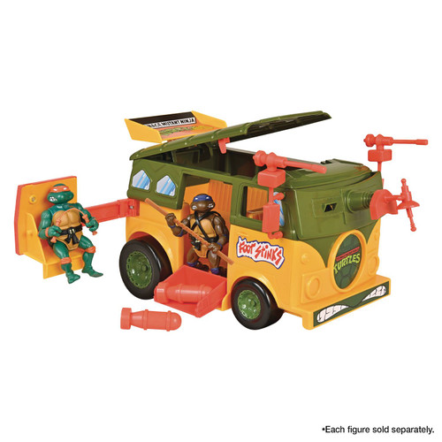 TMNT ORIGINAL PARTY WAGON (Action figures pictured are sold separately.)