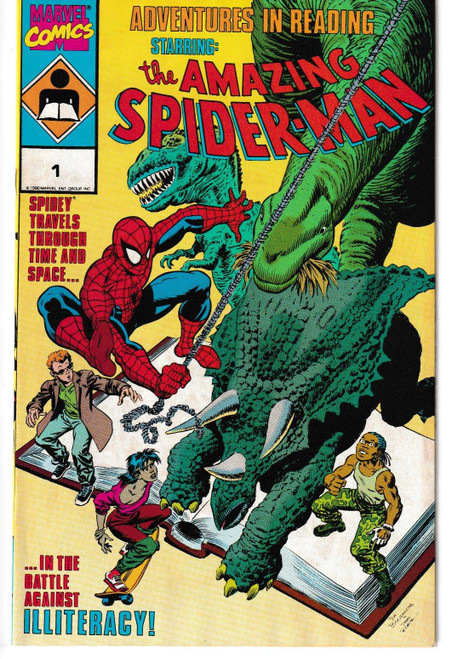ADVENTURERS IN READING STARRING AMAZING SPIDER-MAN #1(MARVEL 1990)