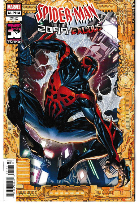 SPIDER-MAN 2099 EXODUS ALPHA #1 LASHLEY 2099 FRAME VAR (MARVEL 2022) "NEW UNREAD"