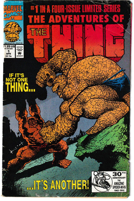 ADVENTURES OF THE THING #1 (MARVEL 1992) READER COPY