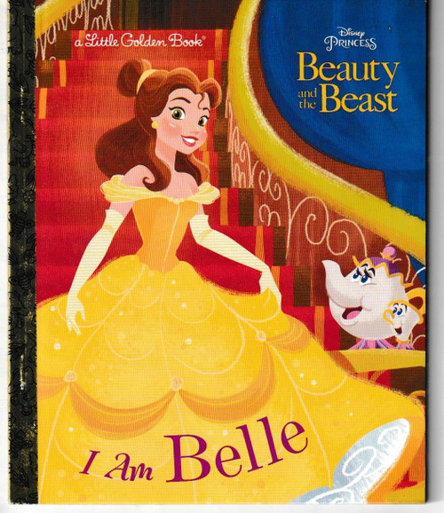 I Am Belle (Disney Beauty and the Beast) LITTLE GOLDEN BOOK "NEW UNREAD"