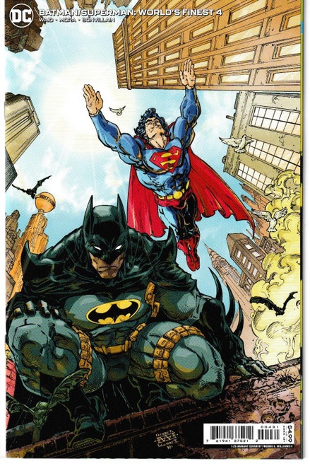 BATMAN SUPERMAN WORLDS FINEST #04 CVR C INC 1:25 FREDDIE E WILLIAMS II CARD STOCK VAR (DC 2022) "NEW UNREAD"