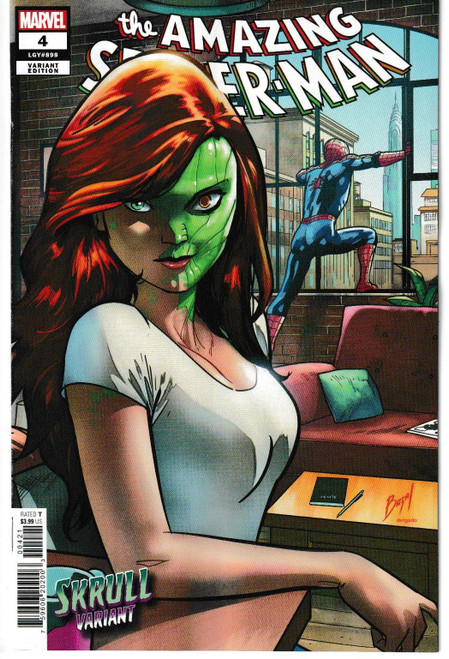 AMAZING SPIDER-MAN (2022) #04 BAZALDUA SKRULL VAR (MARVEL 2022) "NEW UNREAD"