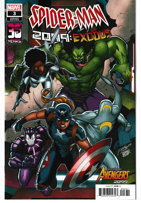 SPIDER-MAN 2099 EXODUS #3 RON LIM CONNECTING VAR (MARVEL 2022) "NEW UNREAD"