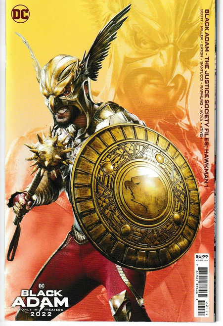 BLACK ADAM JUSTICE SOCIETY FILES HAWKMAN #1 (ONE SHOT) CVR B (DC 2022) "NEW UNREAD"