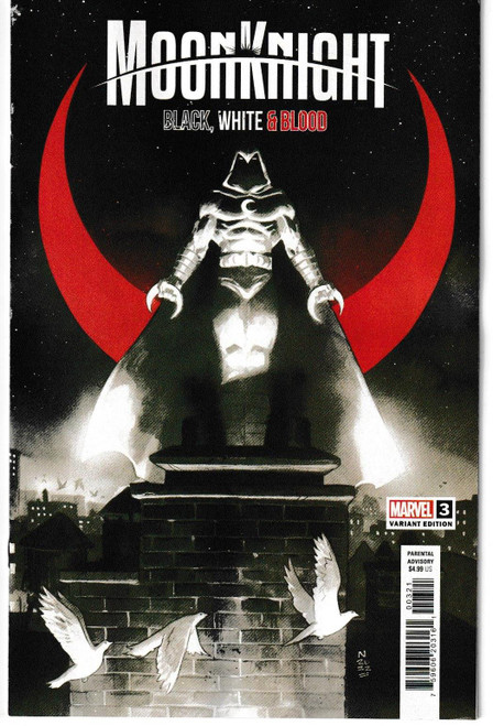 MOON KNIGHT BLACK WHITE BLOOD #3 (OF 4) KLEIN VAR (MARVEL 2022) "NEW UNREAD"