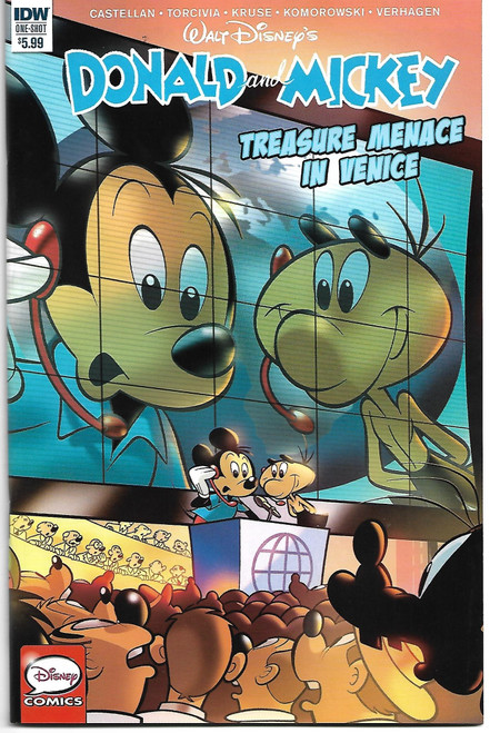 DONALD & MICKEY QUARTERLY TREASURE MENACE IN VENICE CVR B (IDW 2018)