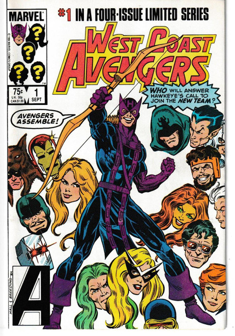 WEST COAST AVENGERS (1984) #1, 2, 3 & 4 (MARVEL 1984)