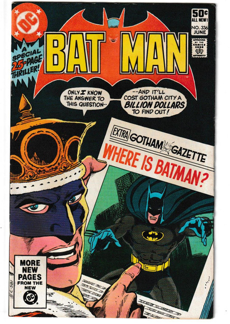 BATMAN #336 (DC 1981)