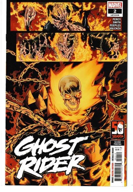 GHOST RIDER (2022) #02 2ND PRINT CORY SMITH VAR (MARVEL 2022) C2 "NEW UNREAD"