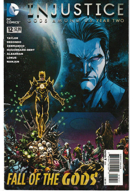 INJUSTICE GODS AMONG US YEAR TWO #12 (DC 2014) MOISTURE SPOT