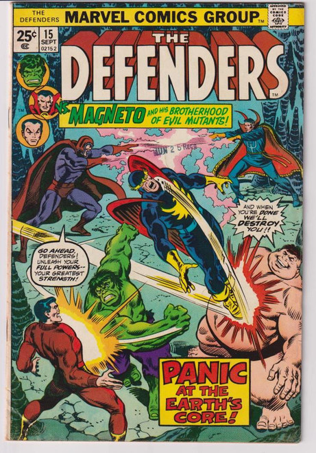 DEFENDERS #015 (MARVEL 1974) INCOMPLETE