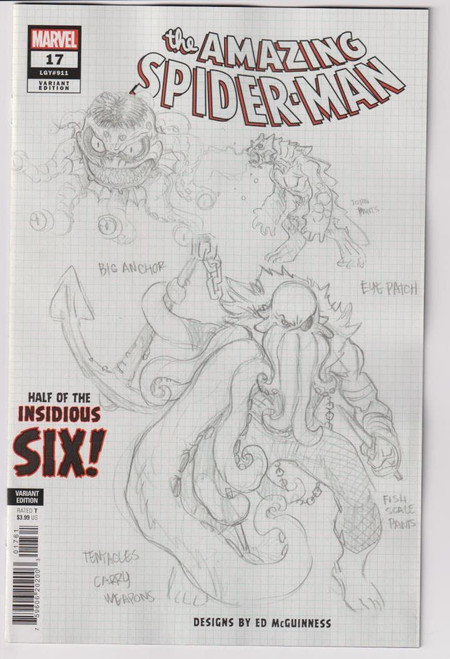 AMAZING SPIDER-MAN (2022) #17 MCGUINNESS DESIGN VAR (MARVEL 2023) "NEW UNREAD"