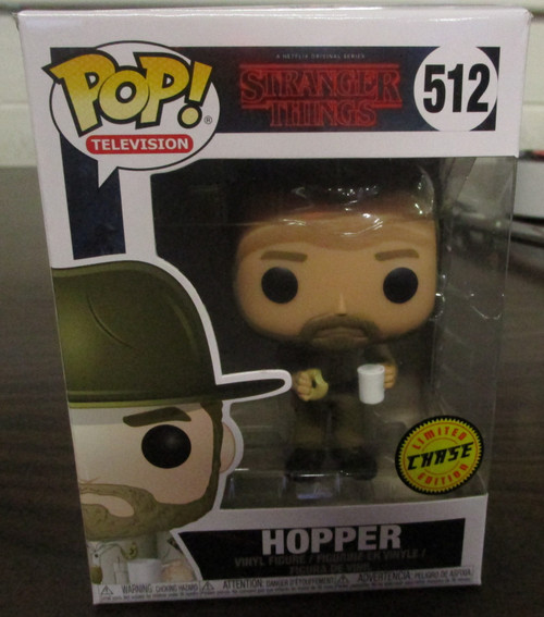 POP STRANGER THINGS HOPPER WITH DONUT VINYL FIGURE CHASE