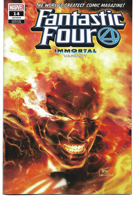 FANTASTIC FOUR (2018) #14 HUMAN TORCH IMMORTAL VAR (MARVEL 2019)