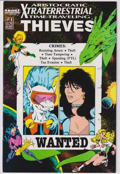 ARISTOCRATIC XTRATERRESTRIAL TIME TRAVELING THIEVES #01 (COMICS INTERVIEW1987)