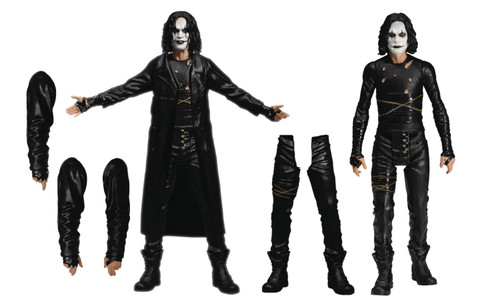 5 POINTS MEZCOS MONSTERS THE CROW DELUXE FIG SET