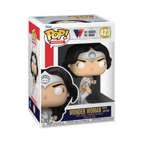 POP HEROS WONDER WOMAN 80TH WHITE LANTERN WONDER WOMAN FIG