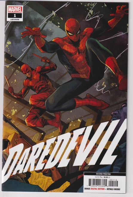 DAREDEVIL (2022) #01 2ND PRINT CHECCHETTO VAR (MARVEL 2022) C2 "NEW UNREAD"