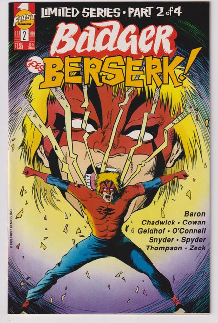 BADGER GOES BERSERK #2 (FIRST 1989)