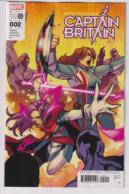 BETSY BRADDOCK CAPTAIN BRITAIN #2 (MARVEL 2023) "NEW UNREAD"