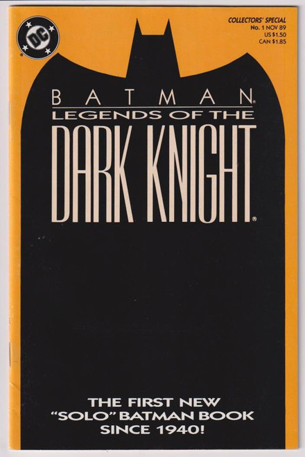 BATMAN LEGENDS OF THE DARK KNIGHT #001 ORANGE COVER (DC 1989)