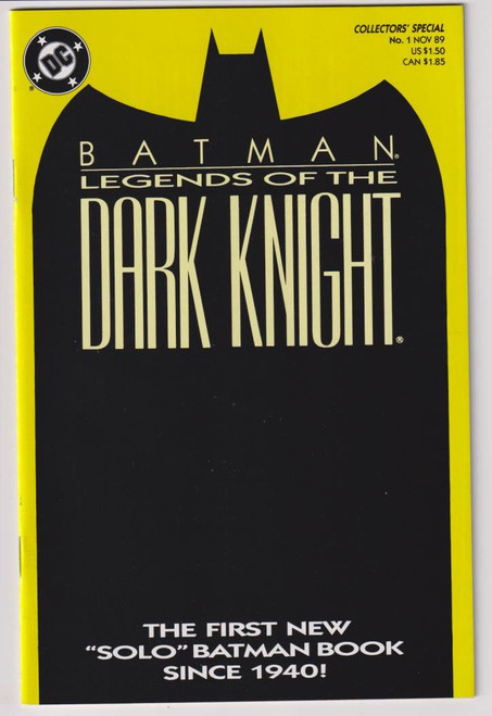 BATMAN LEGENDS OF THE DARK KNIGHT #001 GREEN COVER (DC 1989)