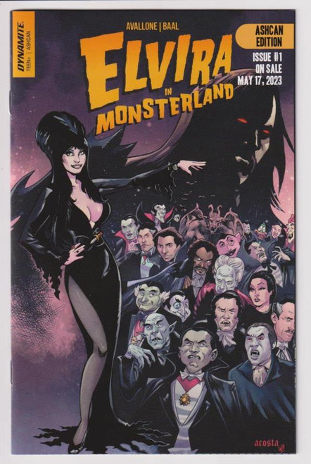 ELVIRA IN MONSTERLAND ASHCAN (DYNAMITE 2023) "NEW UNREAD"