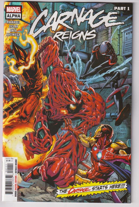 CARNAGE REIGNS ALPHA #1 (MARVEL 2023) "NEW UNREAD"